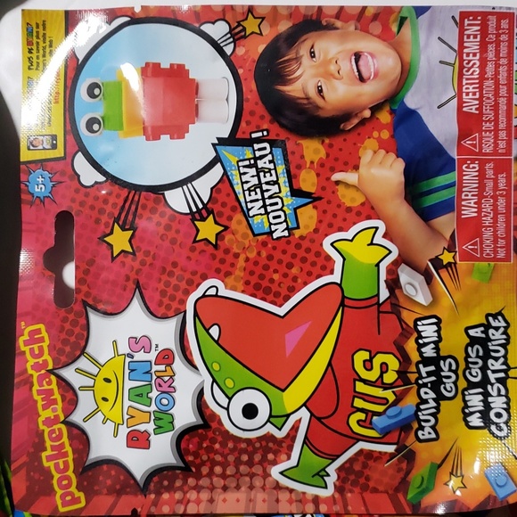 Lot of 6 Mystery Fab Five and Ryan's World Build It Minis (Red Titan/Gus/ Panda) - Picture 3 of 7